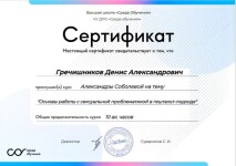 Диплом / сертификат №7 — Hrachyshnikau Dzianis