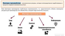 Презентация по обществознанию (экономика) — Хропова Мария Александровна