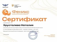 Диплом / сертификат №17 — Хрусталева Наталия Вячеславовна