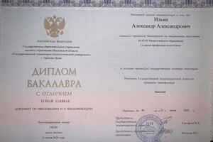 Диплом / сертификат №1 — Ильин Александр Александрович