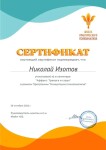 Диплом / сертификат №13 — Изотов Николай Игоревич