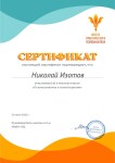 Диплом / сертификат №20 — Изотов Николай Игоревич