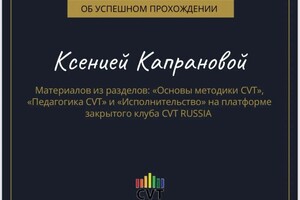 Диплом / сертификат №3 — Капранова Ксения Вадимовна