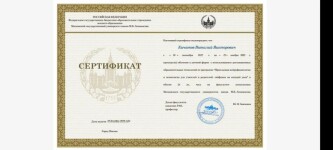 Диплом / сертификат №1 — Кичатов Виталий Викторович