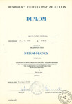 Диплом Берлинского университета имени Гумбольдта (1983 г.) — Колдаев Андрей Владимирович