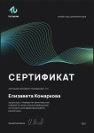 Диплом / сертификат №2 — Комаркова Елизавета Леонидовна