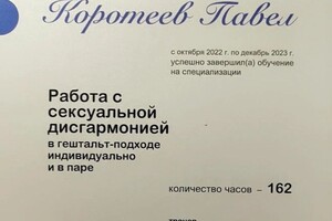 Диплом / сертификат №9 — Коротеев Павел Александрович