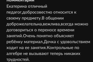 Занятия по алгебре и геометрии — Крестьянинова Екатерина Александровна