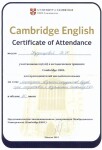 Сертификат участника методического семинара Cambridge ESOL — Кузнецова Тамара Николаевна