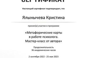 Диплом / сертификат №14 — Лебедева Кристина Константиновна