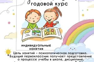 Годовой курс подготовки к школе — Липинская Любовь Владимировна