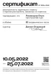 Диплом / сертификат №5 — Ломовицкая Ольга Олеговна