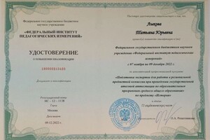 Диплом / сертификат №15 — Лыкова Татьяна Юрьевна