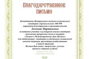 Диплом / сертификат №52 — Мартыненко Евгений Сергеевич