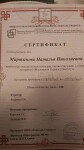 Диплом / сертификат №3 — Мартынова Наталья Николаевна