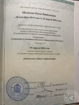 Документ о профессиональной переподготовке — Мазанова Ольга Витальевна