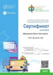 Диплом / сертификат №17 — Медведева Ирина Николаевна