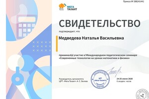 Участник Международного педагогического семинара \