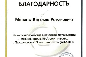 Диплом / сертификат №7 — Минаев Виталий Романович