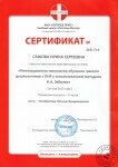 Сертификат о повышении квалификации — Мочалина Ирина Сергеевна