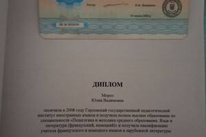 Диплом — Мороз Юлия Вадимовна