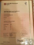 CAE Certificate of Advanced English English teacher — Москалева Валентина Владимировна