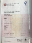 Сертификат Cambridge English - ESOL International. — Муравьева Валерия Игоревна