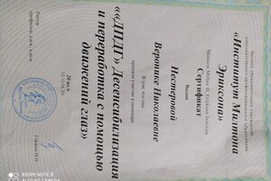 Диплом / сертификат №5 — Нестерова Вероника Николаевна