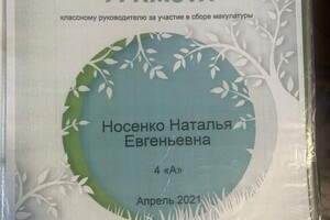 Диплом / сертификат №34 — Носенко Наталья Евгеньевна