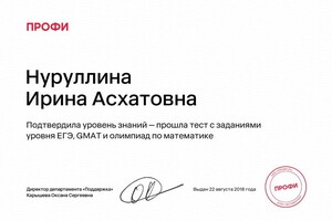 Диплом / сертификат №1 — Нуруллина Ирина Асхатовна