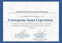 Диплом / сертификат №12 — Орлова Анна Сергеевна