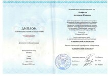 Диплом / сертификат №4 — Панфилов Александр Юрьевич