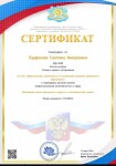 Диплом / сертификат №117 — Парфенова Светлана Валериевна