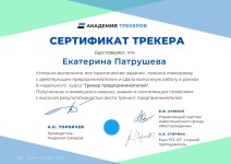 Диплом / сертификат №10 — Патрушева Екатерина Владимировна