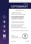 Диплом / сертификат №100 — Петракова Мария Анатольевна