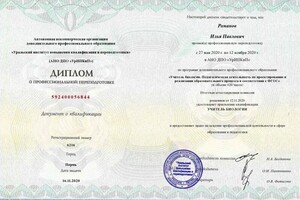 Диплом / сертификат №15 — Романов Илья Павлович