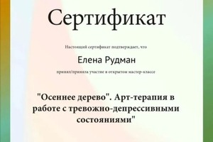 Диплом / сертификат №17 — Рудман Елена Сергеевна