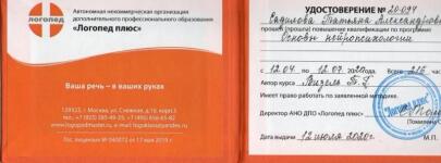 В своей работе применяю нейропсихологический подход для устранений трудностей в развитии — Садилова Татьяна Александровна