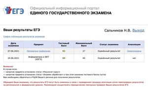 Диплом / сертификат №2 — Сальников Никита Владиславович