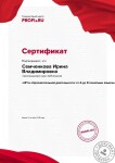 Сертификат участника вебинара — Семченкова Ирина Владимировна