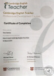 Сертификат Cambridge English Teacher Professional Development Courses — Семина Вера Викторовна