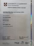 Cambridge Certificate KET — Шатохина Алла Вячеславовна