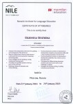 Повышение квалификации по программе подготовки к международному экзамену IELTS (Norwich Institute for Language Education) — Шишкина Екатерина Вячеславовна