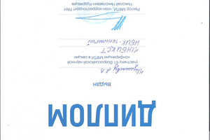 Диплом участника Всероссийской конференции МФТИ — Шумилов Александр Владимирович
