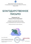 Диплом / сертификат №11 — Синенок Полина Сергеевна