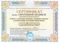 Диплом / сертификат №3 — Сироткина Людмила Федоровна