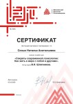 Диплом / сертификат №16 — Сизых Наталья Анатольевна