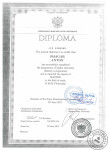 Diploma. Lomonosov Moscow State University. Диплом Московского государственного университета имени М.В. Ломоносова (МГУ) — Смагар Антон Викторович