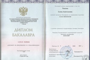 диплом об образовании — Сосенкова Елена Анатольевна