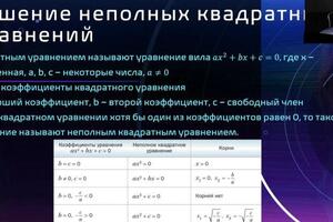 Провожу объяснения материала по презентации, составленной по школьному курсу — Стефанов Арсений Андреевич